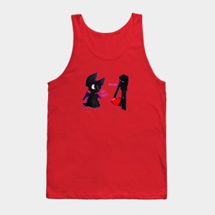 minecraft ender man in love with ender dragon valentine Tank Top